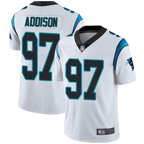 Carolina Panthers Limited White Men Mario Addison Road Jersey NFL Football 97 Vapor Untouchable